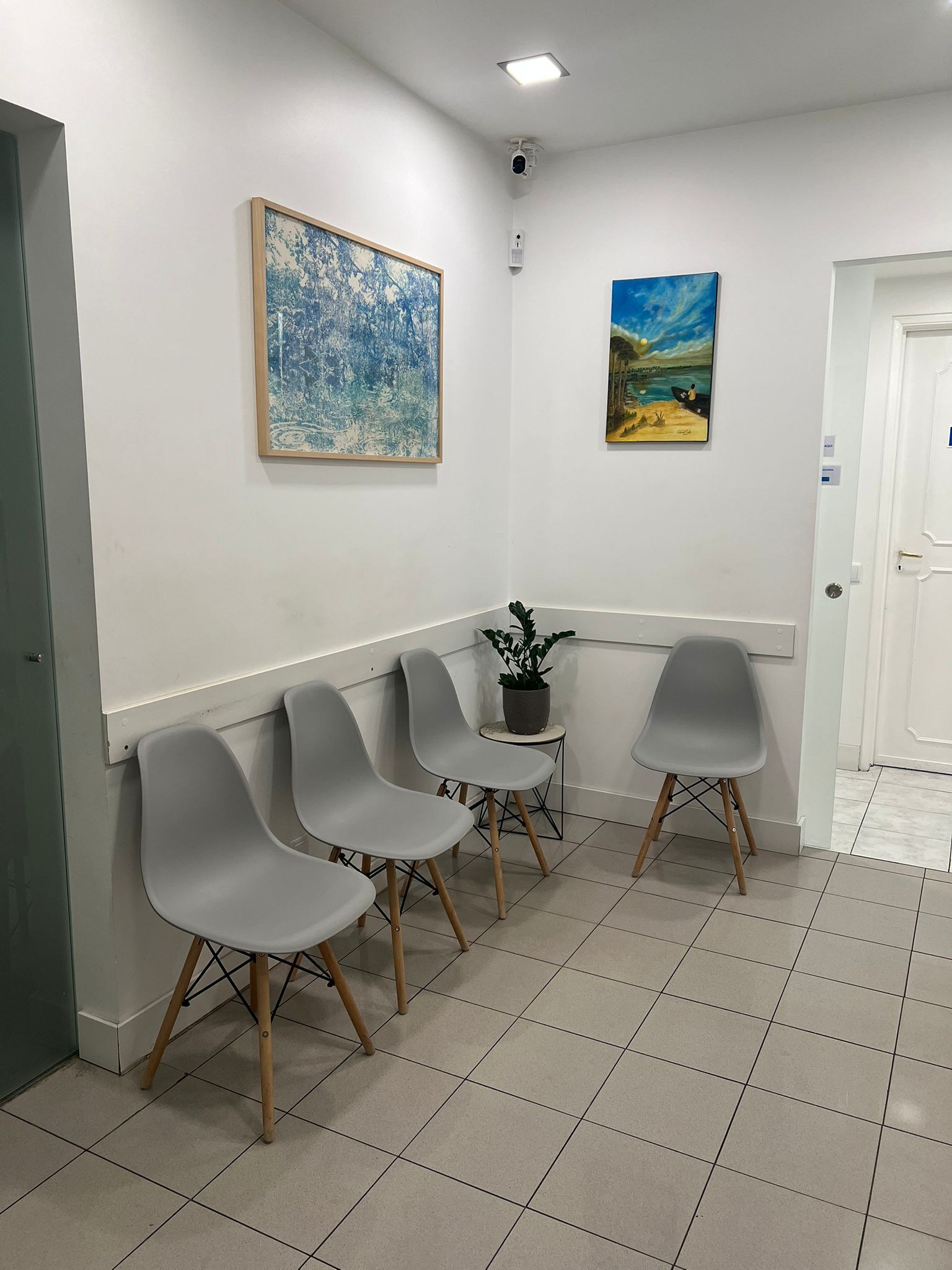 Sala de espera da clínica